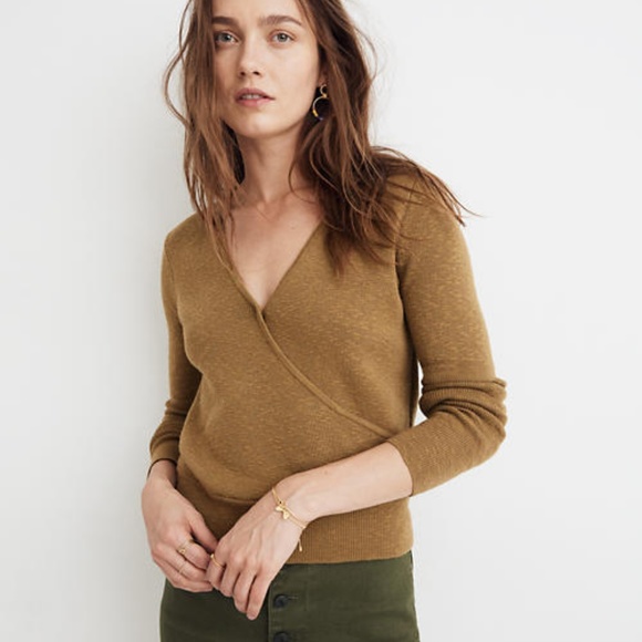 Madewell Sweaters - Madewell Front Wrap Pullover